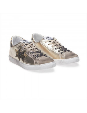 Sneakers donna LOW oro taupe camuflage 2STAR 2SD2826 