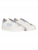 Sneakers donna HS bianco argento cangiante 2STAR 2SD3055