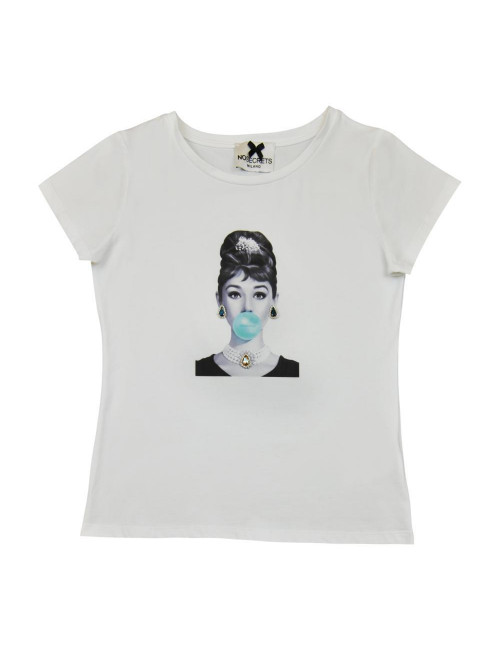 T-shirt stampa Audrey No Secrets 211NS135