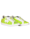 Sneakers donna LOW giallo cangiante bianco 2STAR 2SD3019