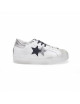 Sneakers low Bianco-Ghiacccio-nero-argento 2853 2Star
