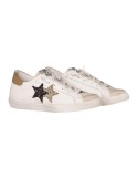 Sneakers Low Bianco-Ghiaccio-Oro-Nero 2Star 3224 